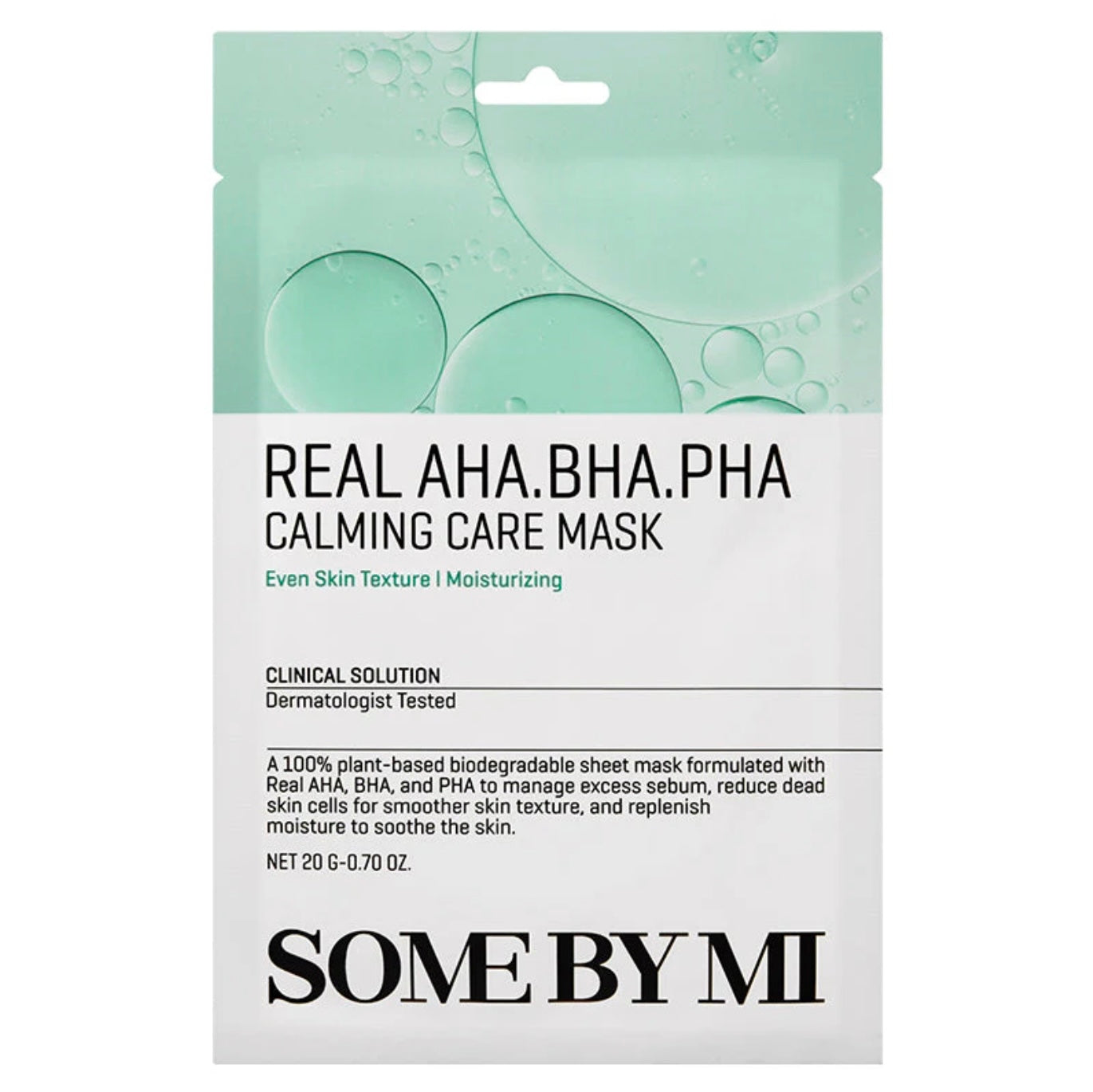 Real AHA, BHA, PHA Calming Care Mask